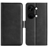 OnePlus Nord 3 Hoesje - MobyDefend Luxe Wallet Book Case (Sluiting Zijkant) - Zwart