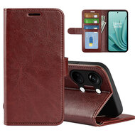 OnePlus Nord 3 Hoesje - MobyDefend Wallet Book Case (Sluiting Achterkant) - Bruin