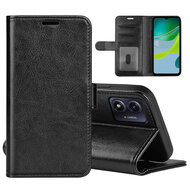 Motorola Moto E13 Hoesje - MobyDefend Wallet Book Case (Sluiting Achterkant) - Zwart