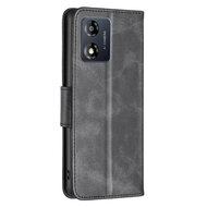 Motorola Moto E13 Hoesje - MobyDefend Wallet Book Case Met Koord - Zwart