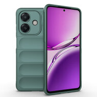 Oppo A60 5G  / Oppo A40 / Oppo A40m Hoesje - MobyDefend TPU Gripcase - Groen