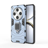 Oppo Find X8 Pro Hoesje - MobyDefend Dubbelgelaagde Pantsercase Met Standaard - Blauw