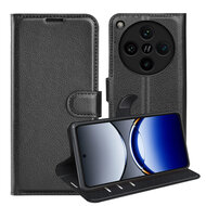 Oppo Find X8 Pro Hoesje - MobyDefend Kunstleren Wallet Book Case (Sluiting Voorkant) - Zwart