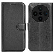 Oppo Find X8 Pro Hoesje - MobyDefend Kunstleren Wallet Book Case (Sluiting Voorkant) - Zwart
