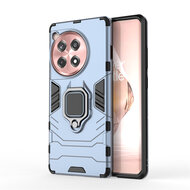 OnePlus 12R Hoesje - MobyDefend Dubbelgelaagde Pantsercase Met Standaard - Blauw