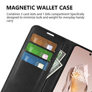 OnePlus 12R Hoesje - MobyDefend Kunstleren Wallet Book Case (Sluiting Voorkant) - Bruin