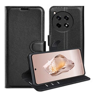 OnePlus 12R Hoesje - MobyDefend Kunstleren Wallet Book Case (Sluiting Voorkant) - Zwart
