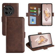 OnePlus 12R Hoesje - MobyDefend Luxe Wallet Book Case (Sluiting Zijkant) - Bruin