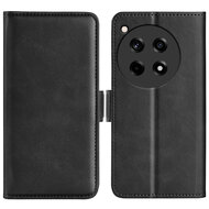OnePlus 12R Hoesje - MobyDefend Luxe Wallet Book Case (Sluiting Zijkant) - Zwart