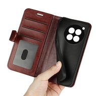 OnePlus 12R Hoesje - MobyDefend Wallet Book Case (Sluiting Achterkant) - Bruin