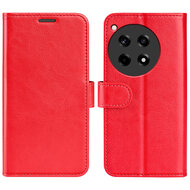 OnePlus 12R Hoesje - MobyDefend Wallet Book Case (Sluiting Achterkant) - Rood