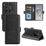 OnePlus 12 Hoesje - MobyDefend Luxe Wallet Book Case (Sluiting Zijkant) - Zwart