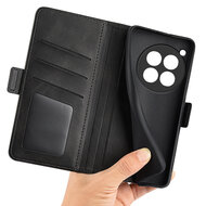OnePlus 12 Hoesje - MobyDefend Luxe Wallet Book Case (Sluiting Zijkant) - Zwart