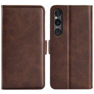 Sony Xperia 1 VI Hoesje - MobyDefend Luxe Wallet Book Case (Sluiting Zijkant) - Bruin