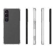 Sony Xperia 1 VI Hoesje - MobyDefend Transparante Shockproof TPU Backcover - Verstevigde Hoeken - Volledig Doorzichtig
