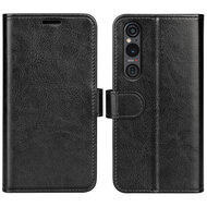 Sony Xperia 1 VI Hoesje - MobyDefend Wallet Book Case (Sluiting Achterkant) - Zwart