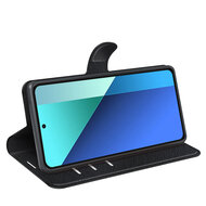 Xiaomi Redmi Note 13 4G Hoesje - MobyDefend Kunstleren Wallet Book Case (Sluiting Voorkant) - Zwart
