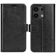 Xiaomi Redmi Note 13 4G Hoesje - MobyDefend Wallet Book Case (Sluiting Achterkant) - Zwart