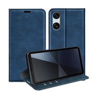 Sony Xperia 10 VI Hoesje - Luxe Wallet Bookcase (Magnetische Sluiting) - Blauw