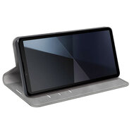 Sony Xperia 10 VI Hoesje - Luxe Wallet Bookcase (Magnetische Sluiting) - Grijs