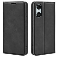 Sony Xperia 10 VI Hoesje - Luxe Wallet Bookcase (Magnetische Sluiting) - Zwart