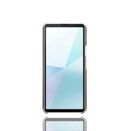 Sony Xperia 10 VI Hoesje - MobyDefend Lederen Backcover Met Vakjes Voor Pasjes - Zwart