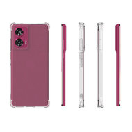 Motorola Edge 50 Fusion Hoesje - MobyDefend Transparante Shockproof TPU Backcover - Verstevigde Hoeken - Volledig Doorzichtig