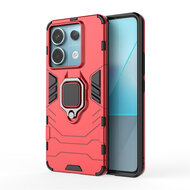 Xiaomi Redmi Note 13 Pro 5G Hoesje - MobyDefend Dubbelgelaagde Pantsercase Met Standaard - Rood
