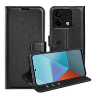 Xiaomi Redmi Note 13 Pro 5G Hoesje - MobyDefend Kunstleren Wallet Book Case (Sluiting Voorkant) - Zwart