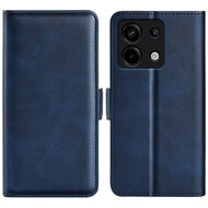 Xiaomi Redmi Note 13 Pro 5G Hoesje - MobyDefend Luxe Wallet Book Case (Sluiting Zijkant) - Blauw