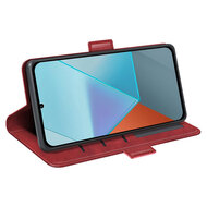 Xiaomi Redmi Note 13 Pro 5G Hoesje - MobyDefend Luxe Wallet Book Case (Sluiting Zijkant) - Rood