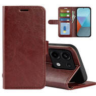 Xiaomi Redmi Note 13 Pro 5G Hoesje - MobyDefend Wallet Book Case (Sluiting Achterkant) - Bruin