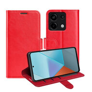 Xiaomi Redmi Note 13 Pro 5G Hoesje - MobyDefend Wallet Book Case (Sluiting Achterkant) - Rood