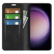 Samsung Galaxy S23 FE Hoesje - Luxe Wallet Bookcase (Magnetische Sluiting) - Zwart