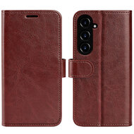 Samsung Galaxy S23 FE Hoesje - MobyDefend Wallet Book Case (Sluiting Achterkant) - Bruin