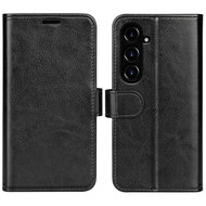 Samsung Galaxy S23 FE Hoesje - MobyDefend Wallet Book Case (Sluiting Achterkant) - Zwart