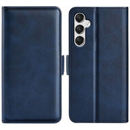 Samsung Galaxy A15 Hoesje - MobyDefend Luxe Wallet Book Case (Sluiting Zijkant) - Blauw