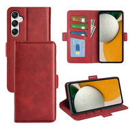 Samsung Galaxy A15 Hoesje - MobyDefend Luxe Wallet Book Case (Sluiting Zijkant) - Rood