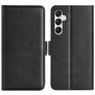 Samsung Galaxy A15 Hoesje - MobyDefend Luxe Wallet Book Case (Sluiting Zijkant) - Zwart