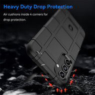 Samsung Galaxy A15 Hoesje - Mobydefend Rugged Shield TPU Backcover - Zwart