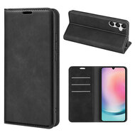 Samsung Galaxy A25 Hoesje - Luxe Wallet Bookcase (Magnetische Sluiting) - Zwart