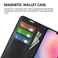 Samsung Galaxy A25 Hoesje - MobyDefend Kunstleren Wallet Book Case (Sluiting Voorkant) - Bruin