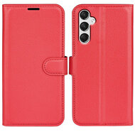 Samsung Galaxy A25 Hoesje - MobyDefend Kunstleren Wallet Book Case (Sluiting Voorkant) - Rood