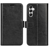Samsung Galaxy A25 Hoesje - MobyDefend Wallet Book Case (Sluiting Achterkant) - Zwart