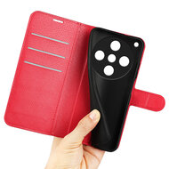 Oppo Find X8 Pro Hoesje - MobyDefend Kunstleren Wallet Book Case (Sluiting Voorkant) - Rood