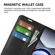 Oppo Find X8 Pro Hoesje - MobyDefend Kunstleren Wallet Book Case (Sluiting Voorkant) - Bruin