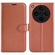 Oppo Find X8 Pro Hoesje - MobyDefend Kunstleren Wallet Book Case (Sluiting Voorkant) - Bruin