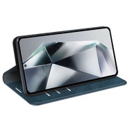 Samsung Galaxy S25 Ultra Hoesje - MobyDefend Luxe Wallet Bookcase (Magnetische Sluiting) - Blauw