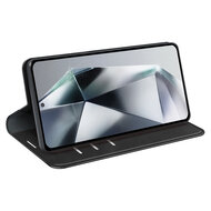 Samsung Galaxy S25 Ultra Hoesje - MobyDefend Luxe Wallet Bookcase (Magnetische Sluiting) - Zwart