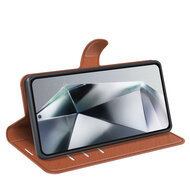 Samsung Galaxy S25 Ultra Hoesje - MobyDefend Kunstleren Wallet Book Case (Sluiting Voorkant) - Bruin